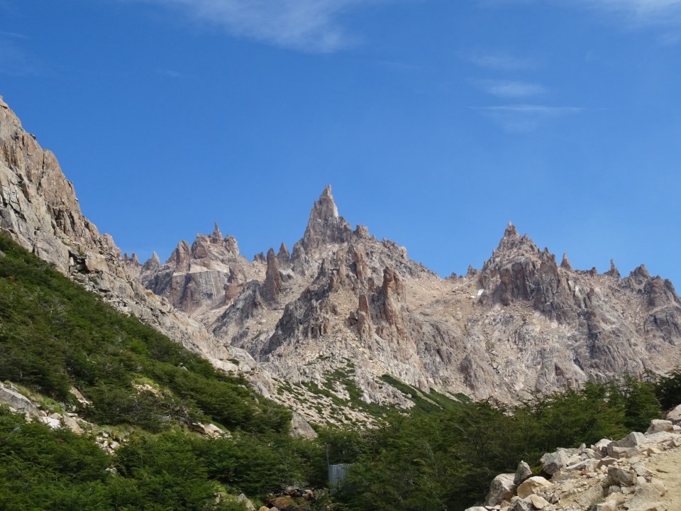 The view at the top of Refugio Fray- Cerro cathederal in Bariloche- well worth the effort