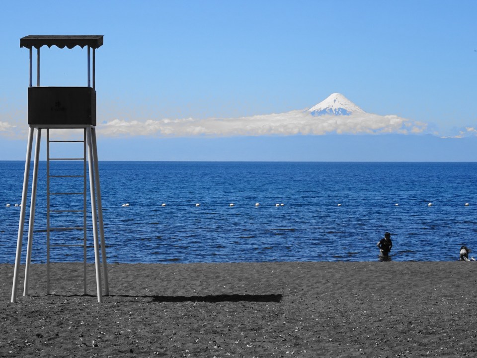 The view from the beach in Frutillar.